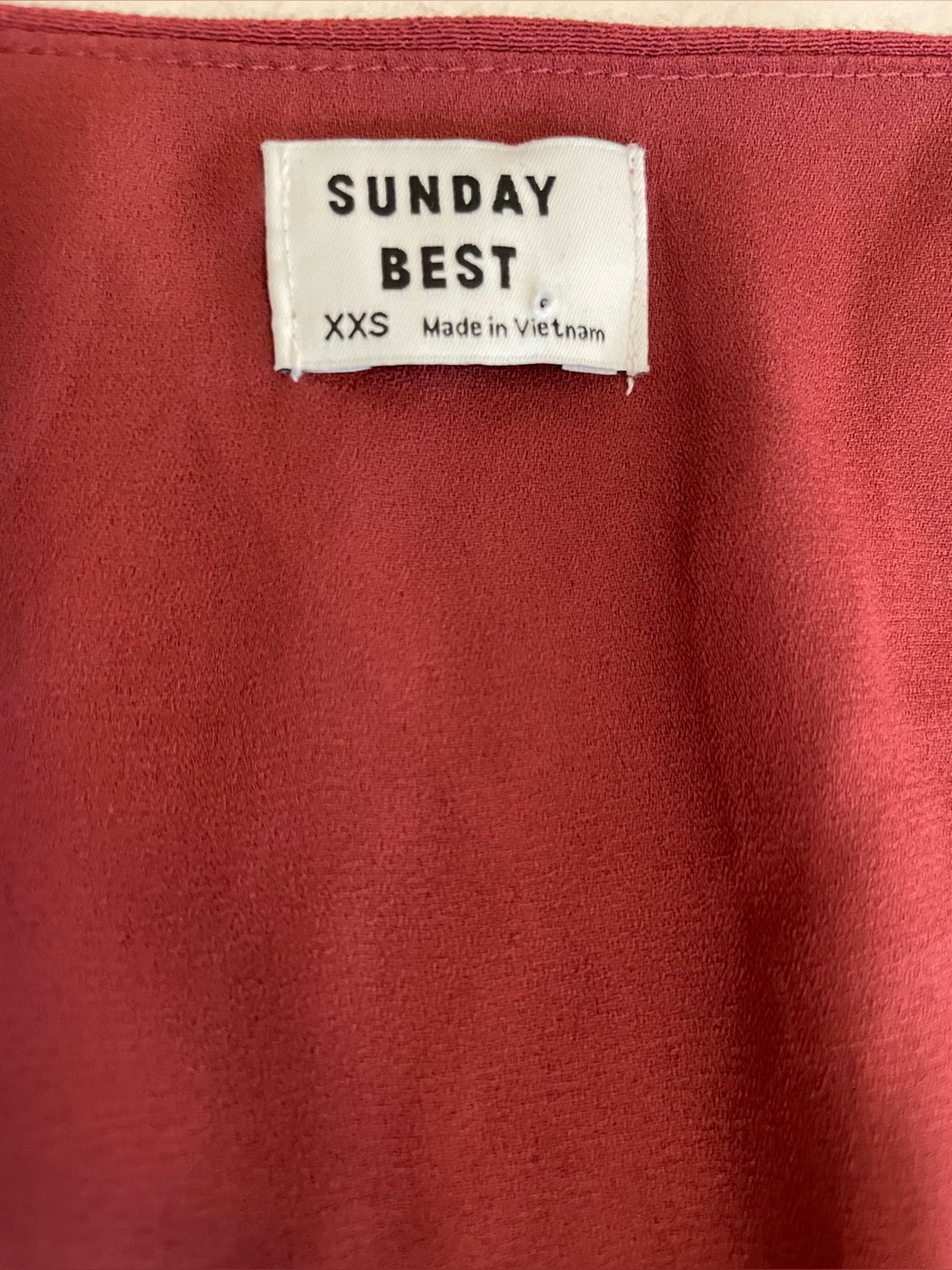 NWT Aritzia Sunday Best Vanessa Dress Burnt Clay XXS Flutter Sleeve Mini - Picture 13 of 17